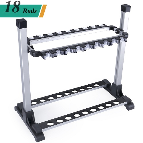 ODDSPRO Fishing Rod Rack, Fishing Rod Holder Up to Hold 18 Rods