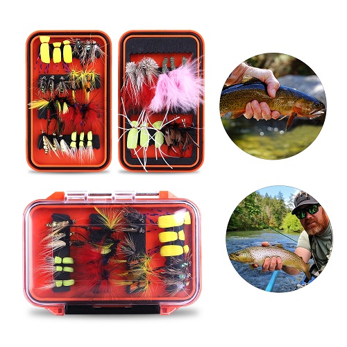 ODDSPRO Fly Fishing Flies Kit, Fly Fishing Lures - 36 Pcs