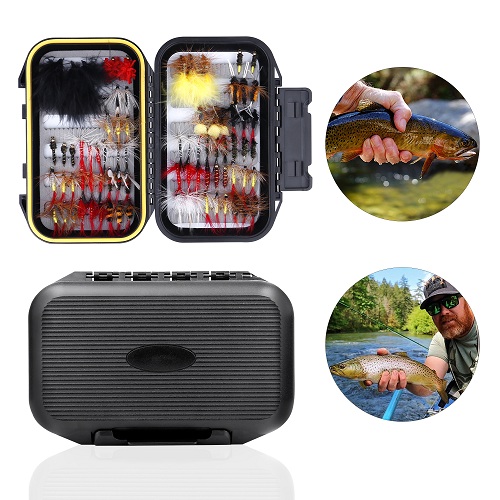 ODDSPRO 78pCS Fly Fishing Flies Kit, Fly Fishing Lures